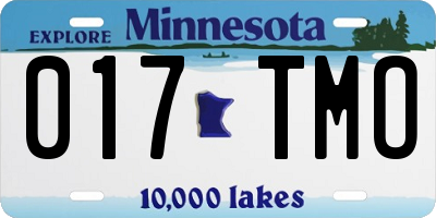 MN license plate 017TMO