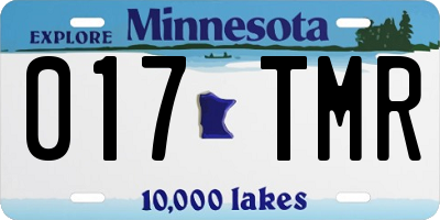 MN license plate 017TMR