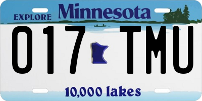 MN license plate 017TMU