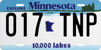 MN license plate 017TNP