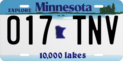 MN license plate 017TNV