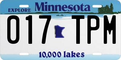 MN license plate 017TPM