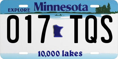 MN license plate 017TQS