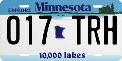 MN license plate 017TRH