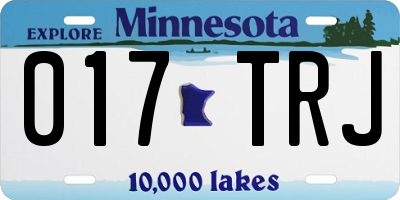MN license plate 017TRJ