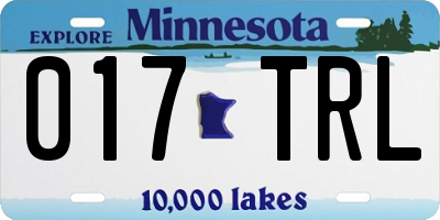 MN license plate 017TRL