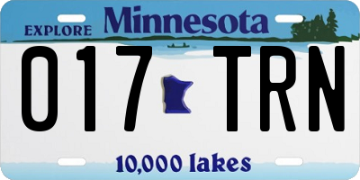 MN license plate 017TRN