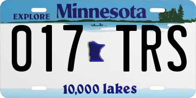 MN license plate 017TRS