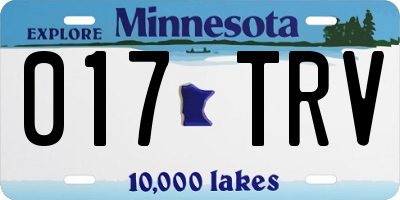 MN license plate 017TRV
