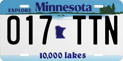 MN license plate 017TTN