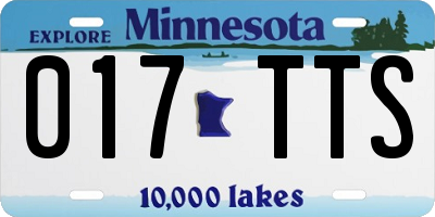 MN license plate 017TTS