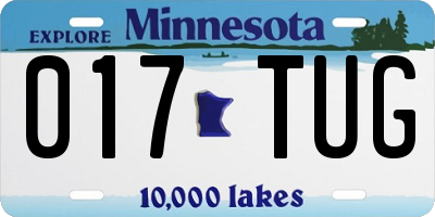 MN license plate 017TUG
