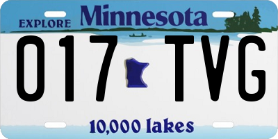 MN license plate 017TVG