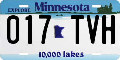 MN license plate 017TVH