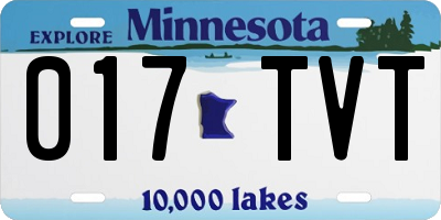 MN license plate 017TVT