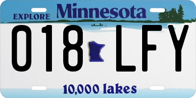MN license plate 018LFY