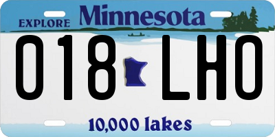 MN license plate 018LHO