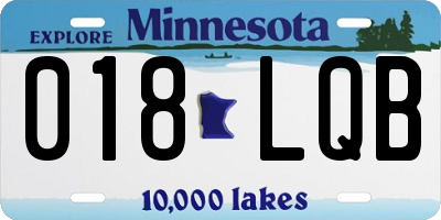 MN license plate 018LQB
