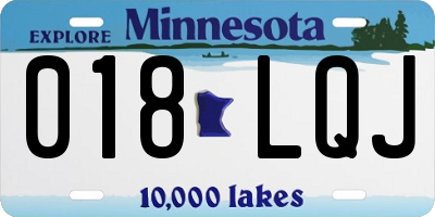 MN license plate 018LQJ