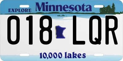 MN license plate 018LQR