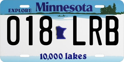 MN license plate 018LRB