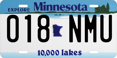 MN license plate 018NMU
