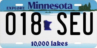 MN license plate 018SEU