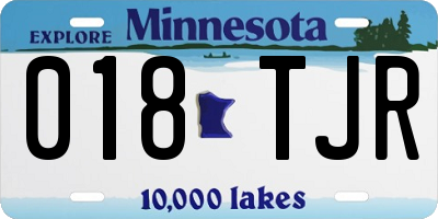 MN license plate 018TJR