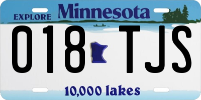 MN license plate 018TJS