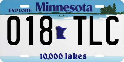 MN license plate 018TLC