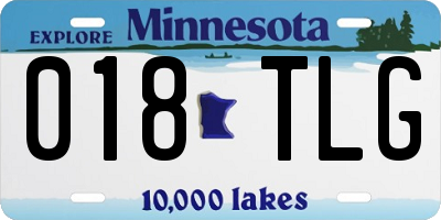 MN license plate 018TLG