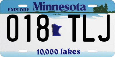 MN license plate 018TLJ