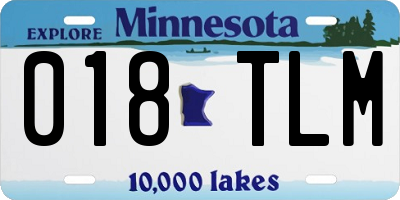 MN license plate 018TLM