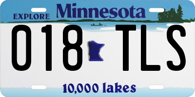 MN license plate 018TLS