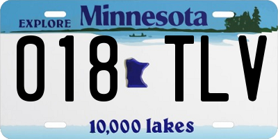 MN license plate 018TLV