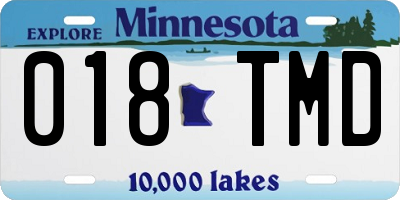 MN license plate 018TMD