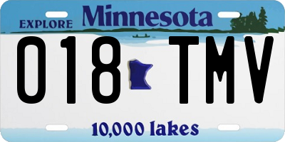 MN license plate 018TMV