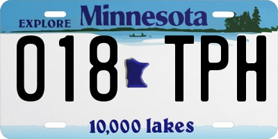 MN license plate 018TPH