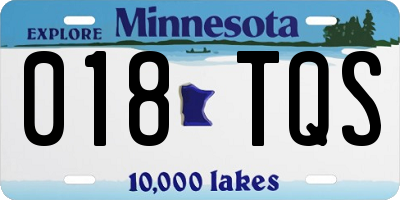 MN license plate 018TQS