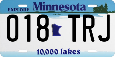 MN license plate 018TRJ