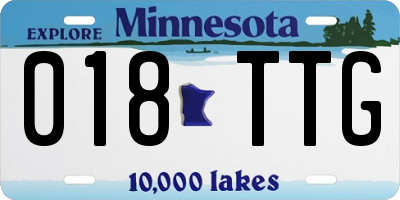 MN license plate 018TTG
