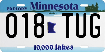 MN license plate 018TUG