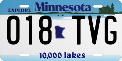 MN license plate 018TVG