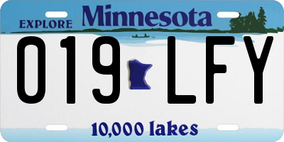 MN license plate 019LFY