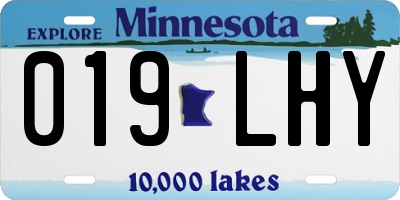 MN license plate 019LHY