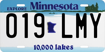 MN license plate 019LMY