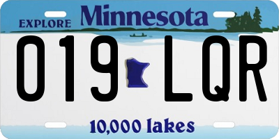 MN license plate 019LQR