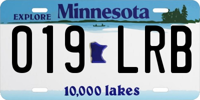 MN license plate 019LRB