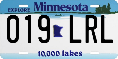 MN license plate 019LRL