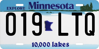 MN license plate 019LTQ